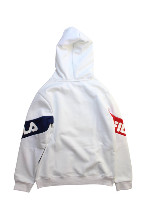 A White Hooded Sweatshirts from Fila in size 12Y for neutral. (Back View)
