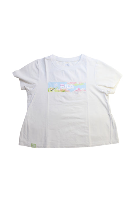 A White Short Sleeve T Shirts from Fila in size 12Y for girl. (Front View)