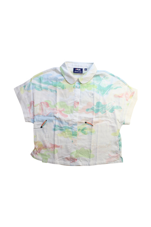 A Multicolour Short Sleeve Shirts from Fila in size 10Y for girl. (Front View)