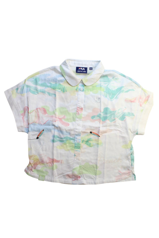 A Multicolour Short Sleeve Shirts from Fila in size 10Y for girl. (Front View)