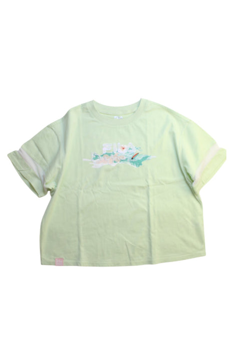A Green Short Sleeve T Shirts from Fila in size 12Y for girl. (Front View)