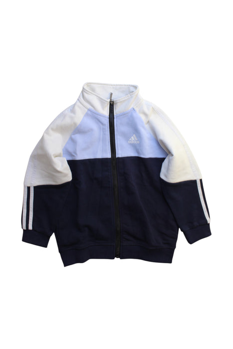 A Blue Lightweight Jackets from Adidas in size 10Y for boy. (Front View)