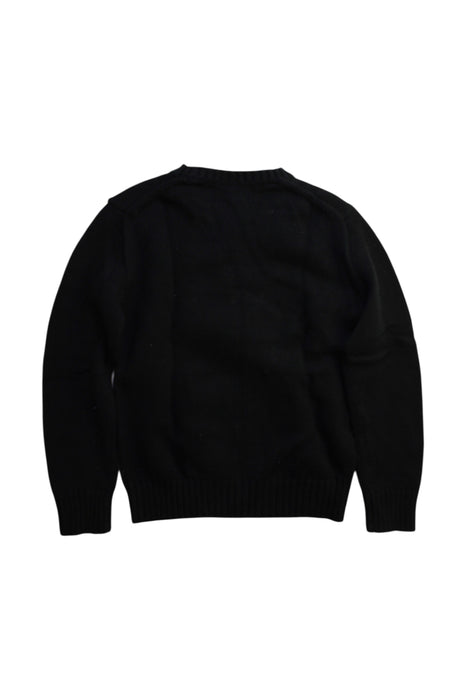 A Black Knit Sweaters from Polo Ralph Lauren in size 8Y for boy. (Back View)