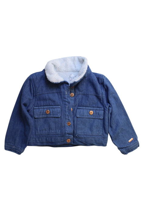 A Blue Lightweight Jackets from Tahari in size 4T for girl. (Front View)