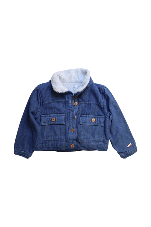 A Blue Lightweight Jackets from Tahari in size 4T for girl. (Front View)