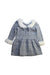 A Blue Long Sleeve Dresses from Janie & Jack in size 3T for girl. (Front View)