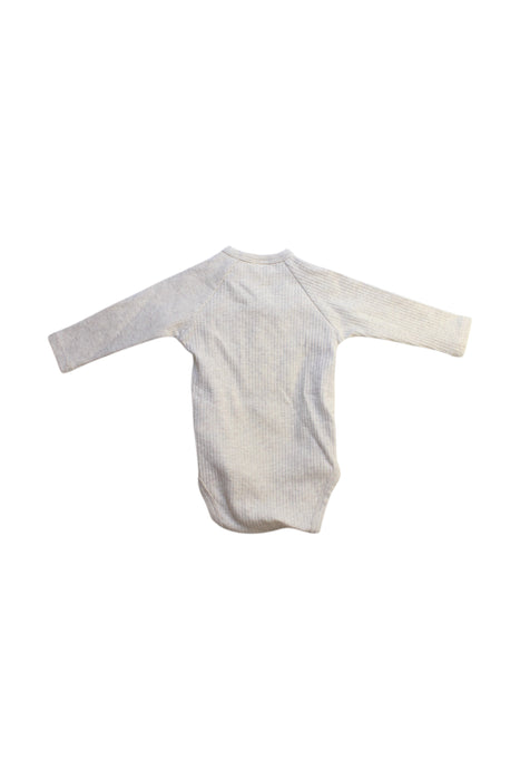 A Beige Long Sleeve Bodysuits from Seed in size 0-3M for neutral. (Back View)