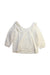 A White Long Sleeve Tops from Excuse My French in size 8Y for girl. (Back View)