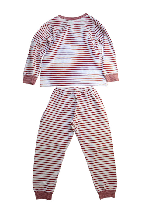 A Pink Pyjama Sets from Petit Bateau in size 6T for neutral. (Back View)