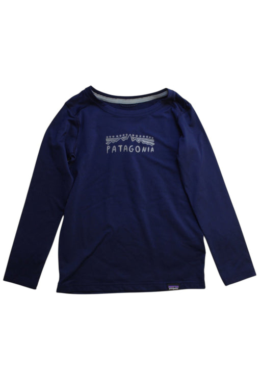A Navy Rash Guards from Patagonia in size 5T for boy. (Front View)