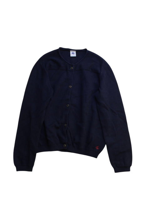 A Navy Cardigans from Petit Bateau in size 8Y for boy. (Front View)
