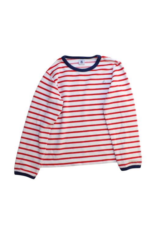 A Red Long Sleeve Tops from Petit Bateau in size 8Y for boy. (Front View)
