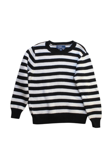 Black Polo Ralph Lauren Stripe Knit Sweater Size 4T — Retykle