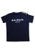 A Navy Short Sleeve T Shirts from Balmain in size 8Y for boy. (Front View)