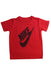 A Red Short Sleeve T Shirts from Nike in size 7Y for boy. (Front View)