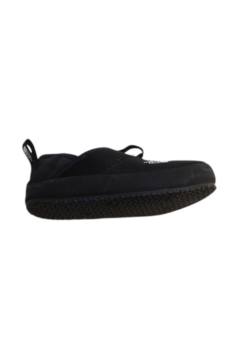 A Black Slippers from The North Face in size 6T for boy. (Front View)