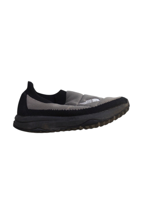 A Black Slip Ons from The North Face in size 6T for boy. (Front View)