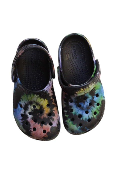A Multicolour Slip Ons from Crocs in size 5T for boy. (Back View)
