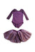 A Purple Skirt Sets from Tutulamb in size 5T for girl. (Front View)