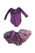 A Purple Skirt Sets from Tutulamb in size 5T for girl. (Back View)