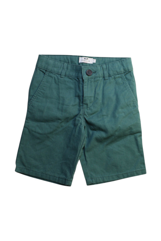 A Green Shorts from Cyrillus in size 6T for boy. (Front View)