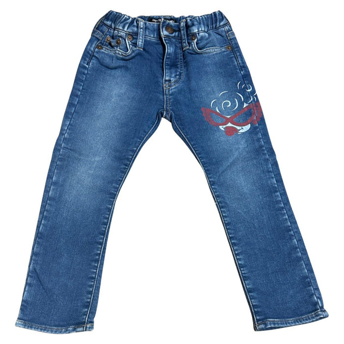 A Blue Jeans from Hysteric Mini in size 4T for girl. (Front View)