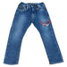 A Blue Jeans from Hysteric Mini in size 4T for girl. (Front View)