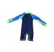 A Blue Rash Guards from Minnex in size 18-24M for boy. (Back View)