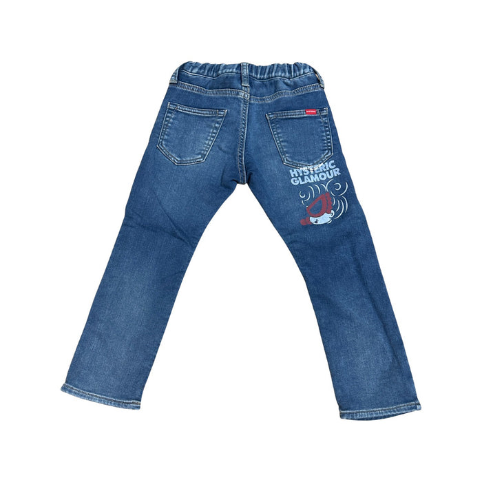 A Blue Jeans from Hysteric Mini in size 4T for girl. (Back View)