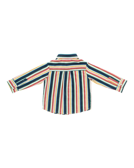 A Multicolour Long Sleeve Shirts from Hunter + Boo in size 6-12M for boy. (Front View)