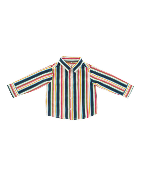 A Multicolour Long Sleeve Shirts from Hunter + Boo in size 6-12M for boy. (Back View)