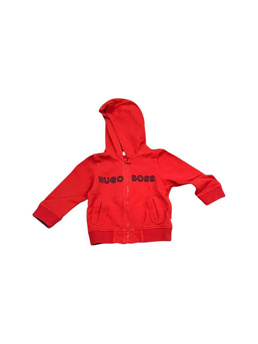 A Red Zippered Sweatshirts from Boss in size 2T for boy. (Front View)