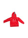 A Red Hooded Sweatshirts from Armani in size 5T for boy. (Front View)