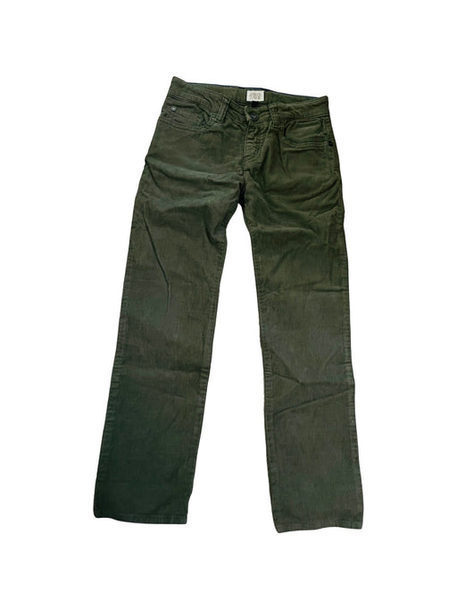 A Green Casual Pants from Armani in size 7Y for boy. (Front View)