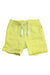 A Yellow Shorts from Mothercare in size 12-18M for boy. (Front View)