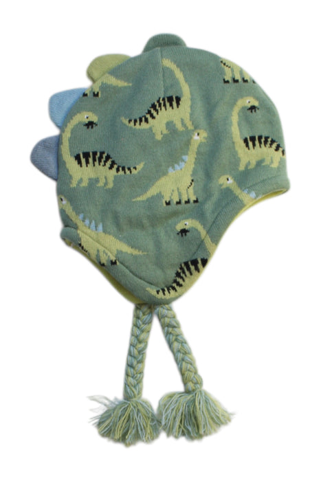 A Green Winter Hats from Mothercare in size 3-6M for boy. (Front View)