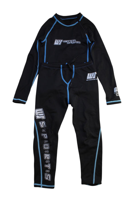 A Black Wetsuits from Watersports in size 2T for boy. (Front View)