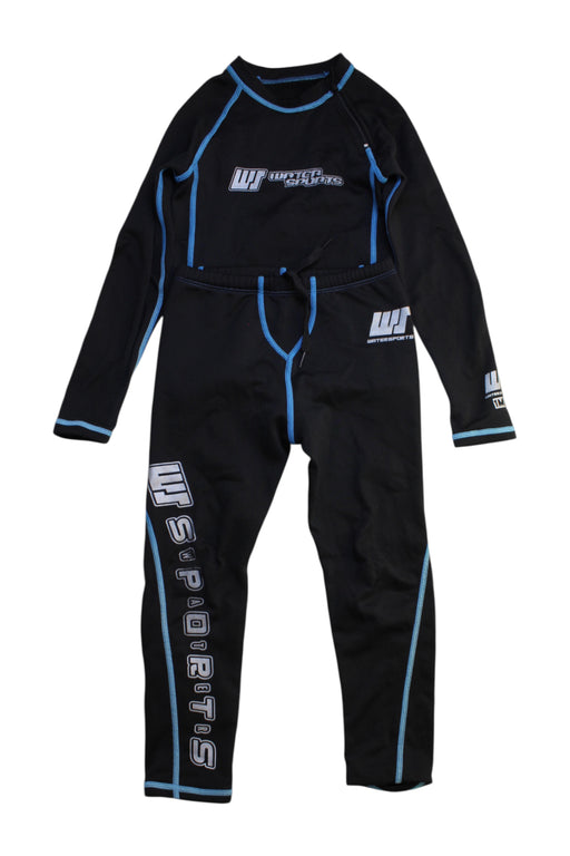 A Black Wetsuits from Watersports in size 2T for boy. (Front View)