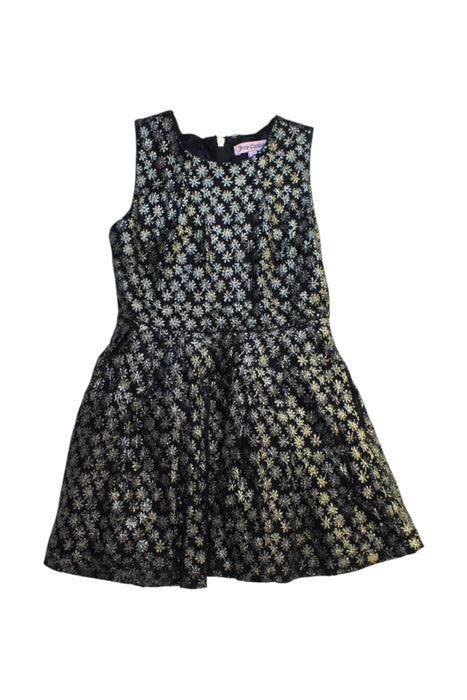A Black Sleeveless Dresses from Juicy Couture in size 4T for girl. (Front View)