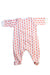 A White Onesies from Petit Bateau in size 0-3M for girl. (Back View)