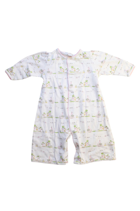 A White Onesies from Kissy Kissy in size Newborn for girl. (Front View)