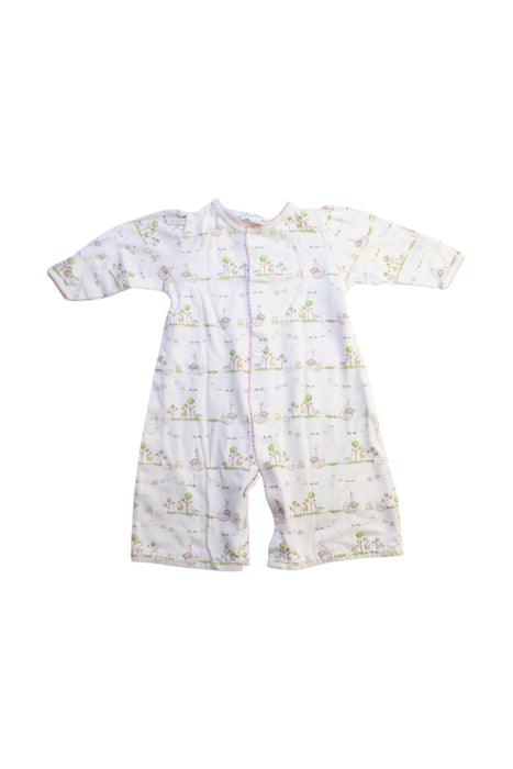 A White Onesies from Kissy Kissy in size Newborn for girl. (Front View)