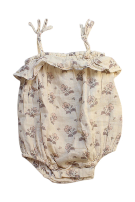 A Beige Sleeveless Rompers from Rylee + Cru in size 12-18M for girl. (Front View)