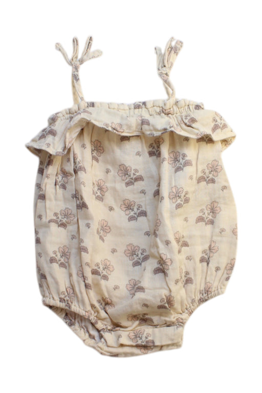 A Beige Sleeveless Rompers from Rylee + Cru in size 12-18M for girl. (Front View)