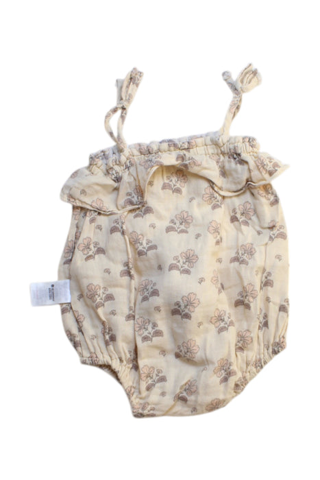 A Beige Sleeveless Rompers from Rylee + Cru in size 12-18M for girl. (Back View)