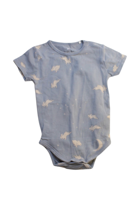 A Blue Short Sleeve Bodysuits from Konges Sløjd in size 6-12M for girl. (Front View)