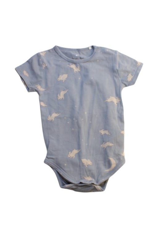 A Blue Short Sleeve Bodysuits from Konges Sløjd in size 6-12M for girl. (Front View)
