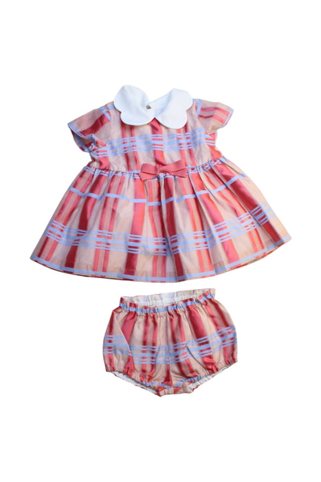 A Multicolour Skirt Sets from Hucklebones in size 3-6M for girl. (Front View)