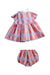 A Multicolour Skirt Sets from Hucklebones in size 3-6M for girl. (Back View)