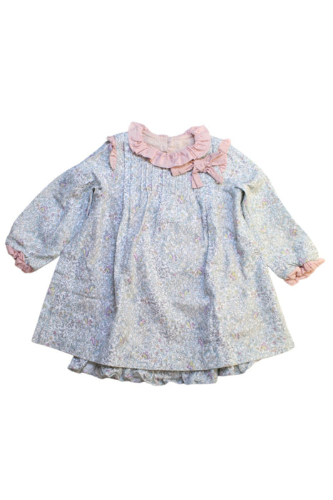 A Multicolour Long Sleeve Dresses from Nanos in size 18-24M for girl. (Front View)
